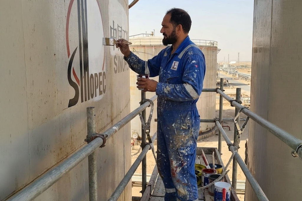 تنفيذ شعار تجاري وكتابة باليد