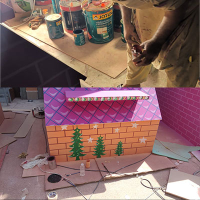 Exterior profile painting for villas